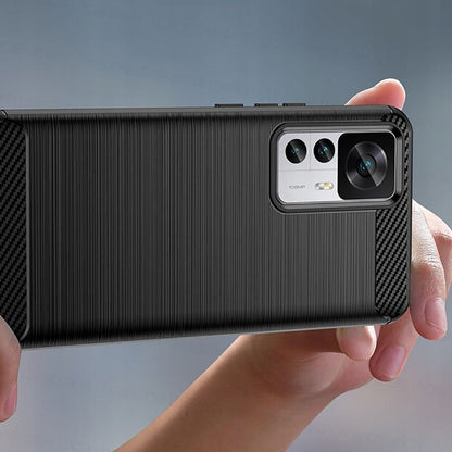 Futrola za Xiaomi 12T / 12T Pro, Techsuit, Karbon, Crna