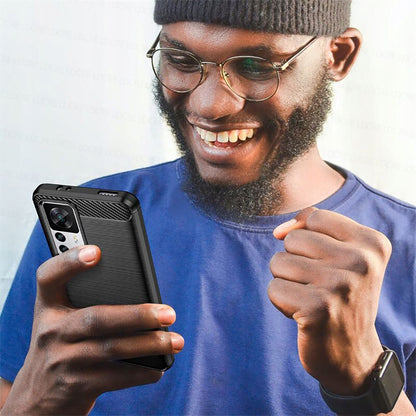 Futrola za Xiaomi 12T / 12T Pro, Techsuit, Karbon, Crna