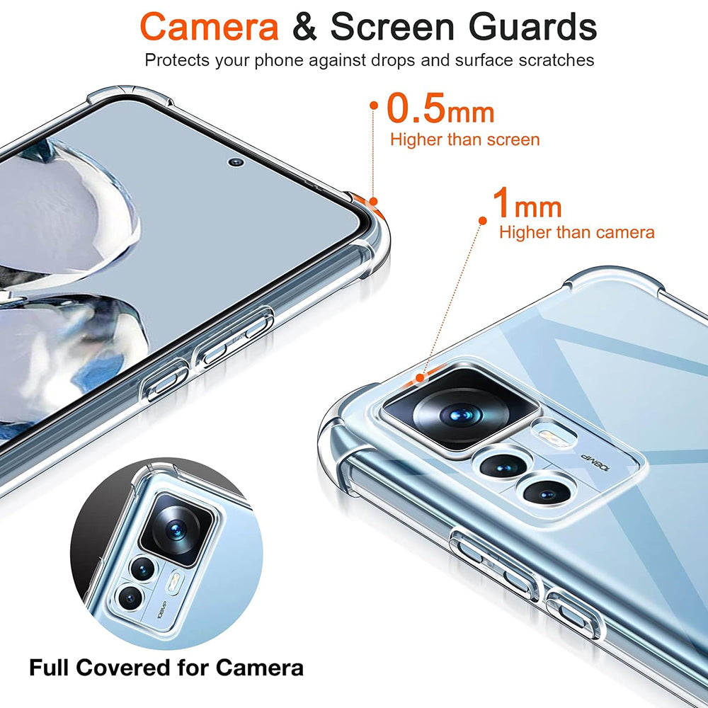 Futrola za Xiaomi 12T / 12T Pro, Techsuit, Shockproof Clear, Providna