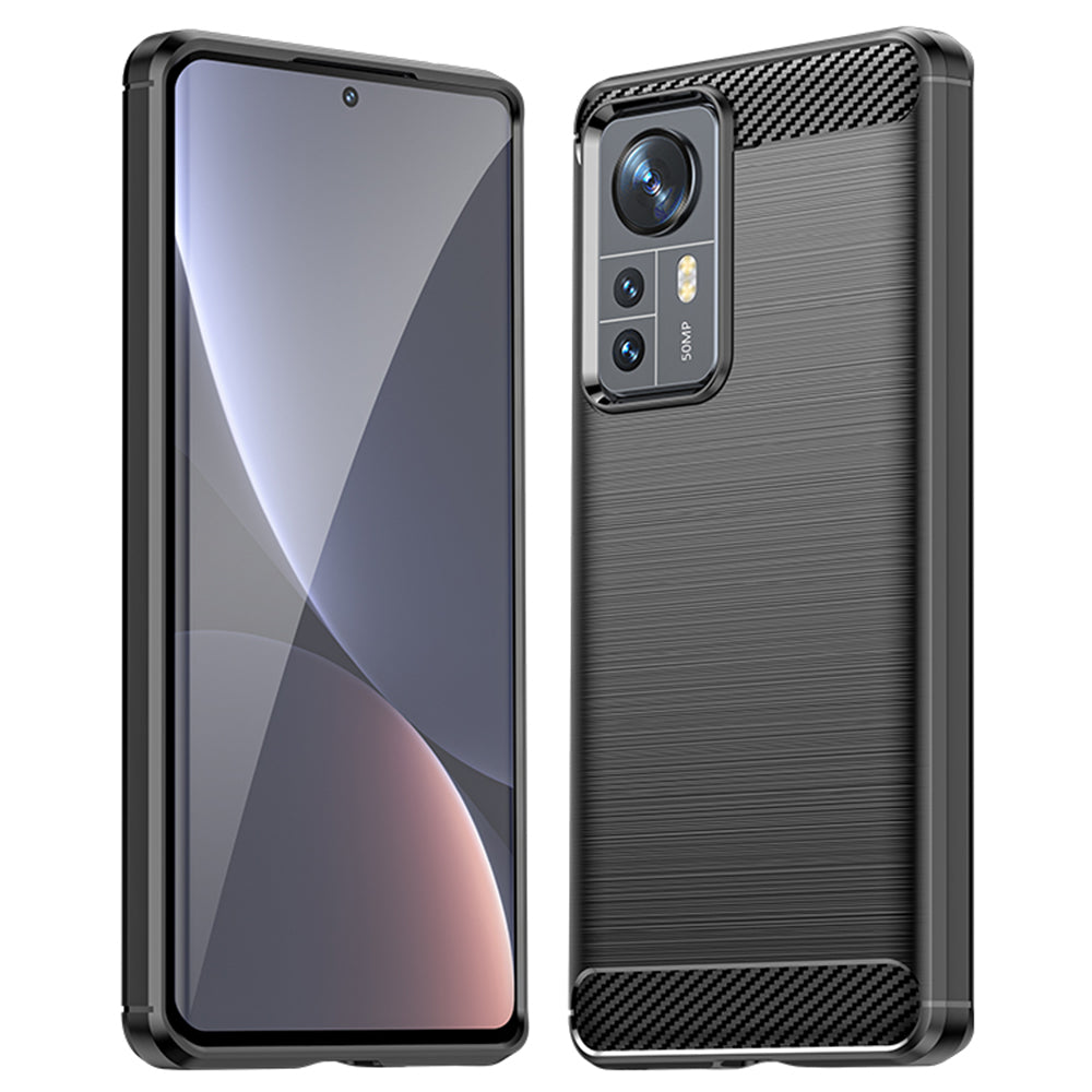 Futrola za Xiaomi 12X / 12, Techsuit, Karbon, Crna