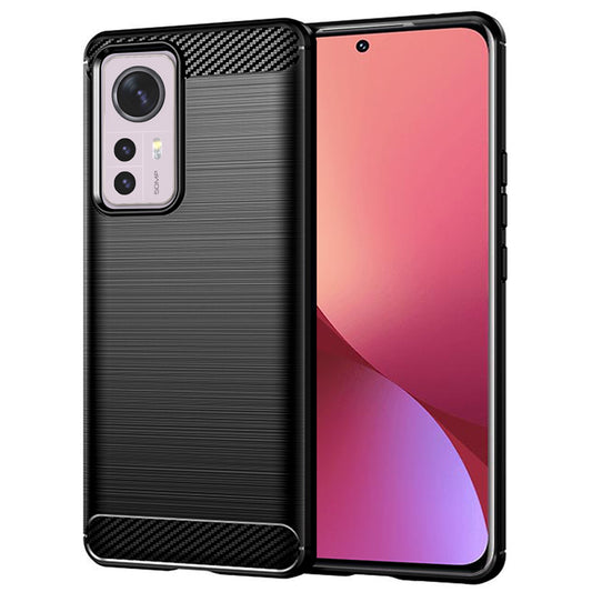 Futrola za Xiaomi 12X / 12, Techsuit, Karbon, Crna