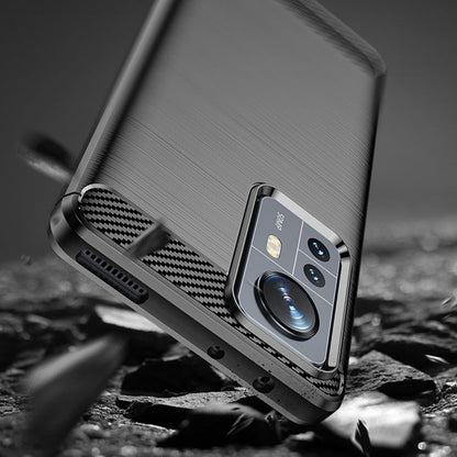 Futrola za Xiaomi 12X / 12, Techsuit, Karbon, Crna