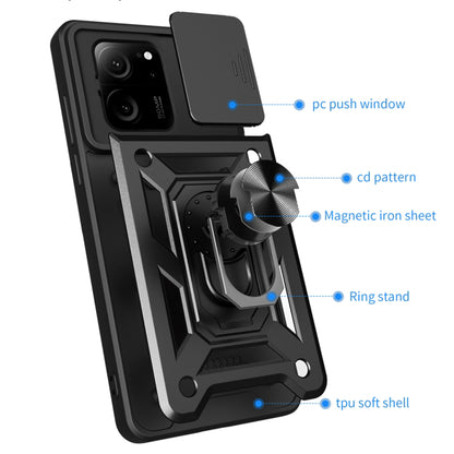 Futrola za Xiaomi 13T Pro / 13T, Techsuit, CamShield, Crna