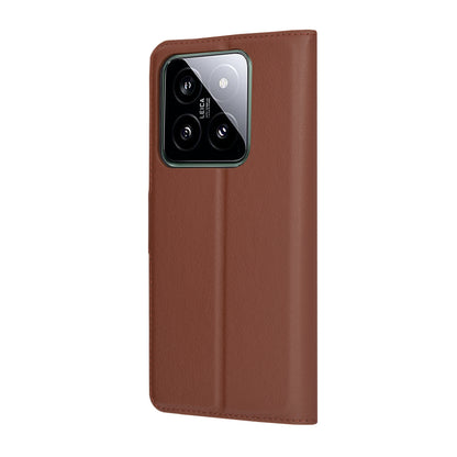 Futrola za Xiaomi 14, Techsuit, Leather Folio, Braon
