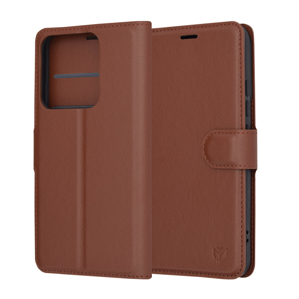 Futrola za Xiaomi 14, Techsuit, Leather Folio, Braon