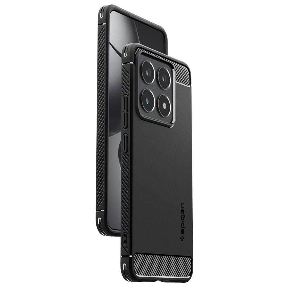 Case for Xiaomi 14T Pro, Spigen, Rugged Armor, Black ACS08858 
