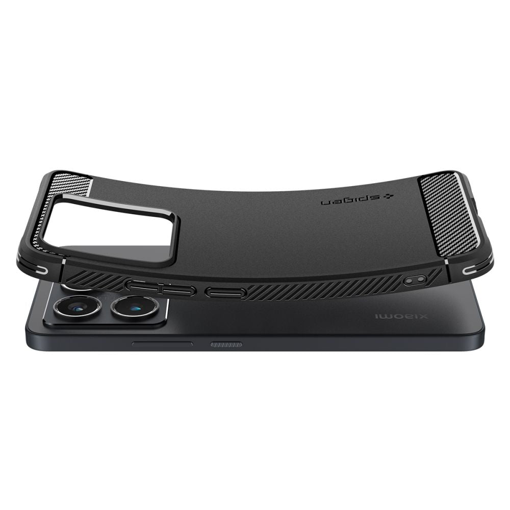 Case for Xiaomi 14T Pro, Spigen, Rugged Armor, Black ACS08858 