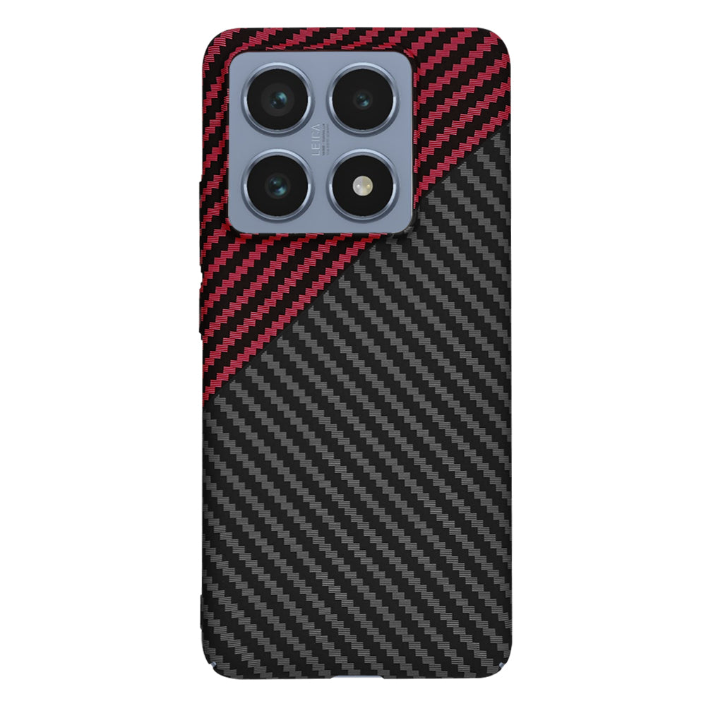 Futrola za Xiaomi 14T Pro, Techsuit, Carbonite FiberShell, Crno Crvena