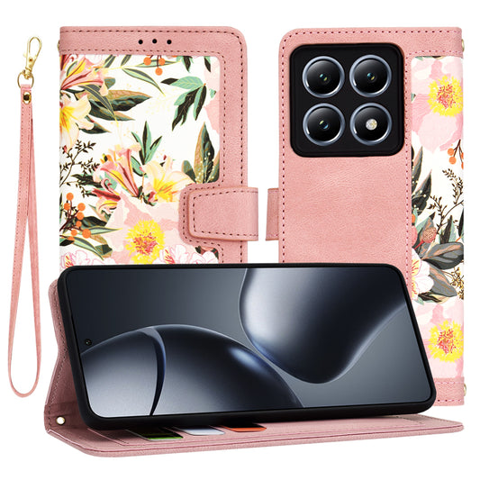 Futrola za Xiaomi 14T Pro, Techsuit, FlipCraft, Roze
