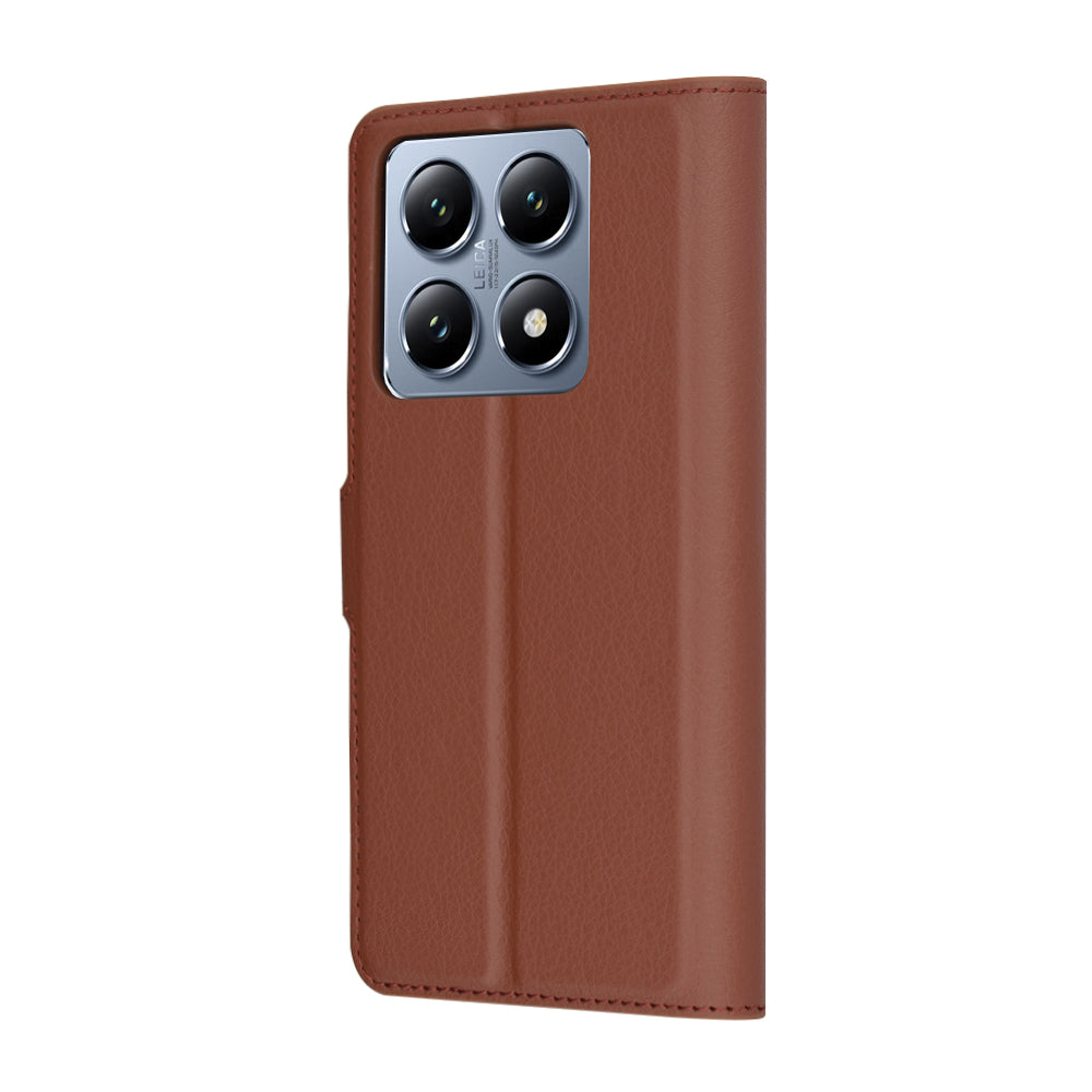Futrola za Xiaomi 14T Pro, Techsuit, Leather Folio, Braon