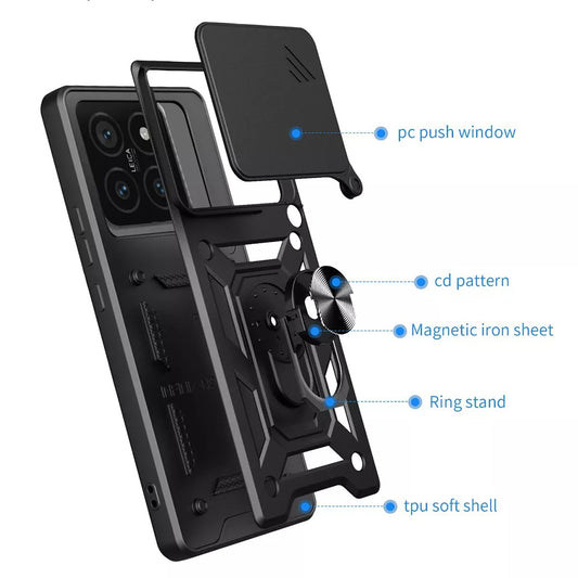 Futrola za Xiaomi 15 Pro, Techsuit, CamShield, Crna