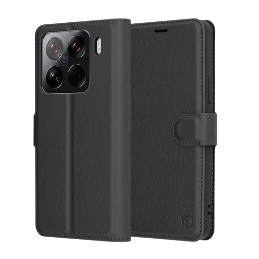 Futrola za Xiaomi 15 Pro, Techsuit, Leather Folio, Crna