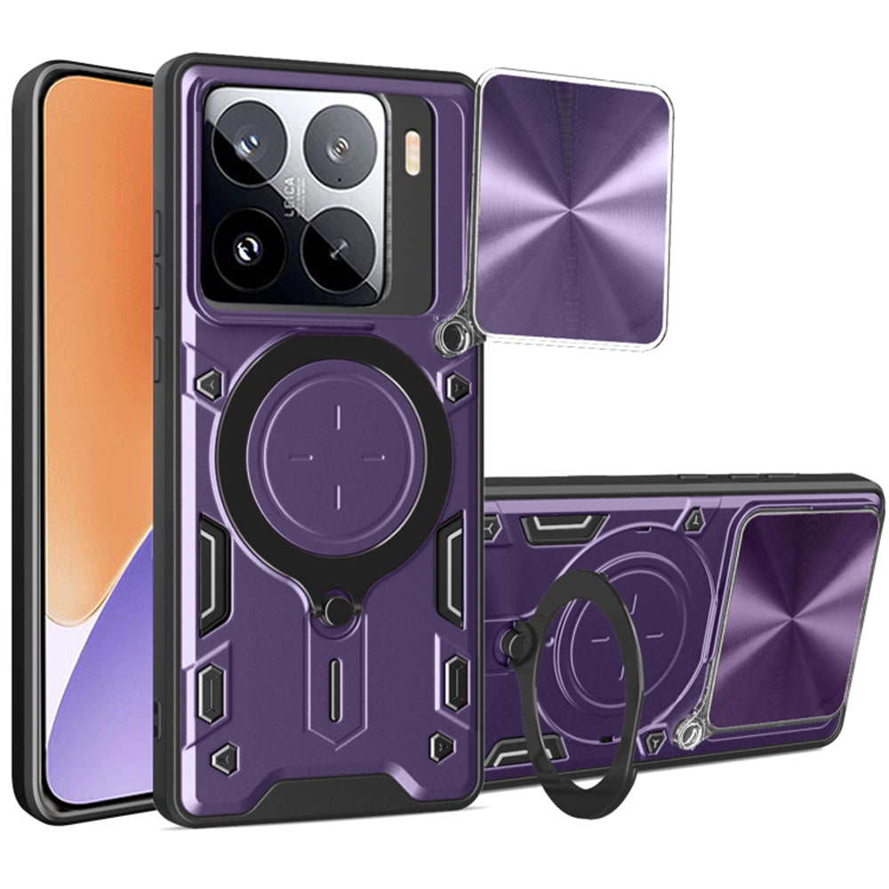 Futrola za Xiaomi 15, Techsuit, CamGuard Pro, Ljubičasta