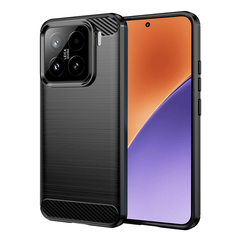 Futrola za Xiaomi 15, Techsuit, Karbon, Crna