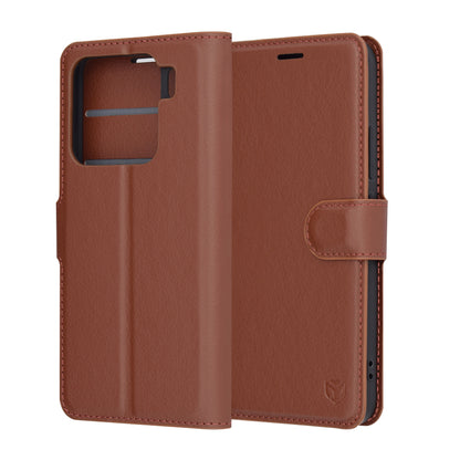 Futrola za Xiaomi 15, Techsuit, Kožna Folio, Braon