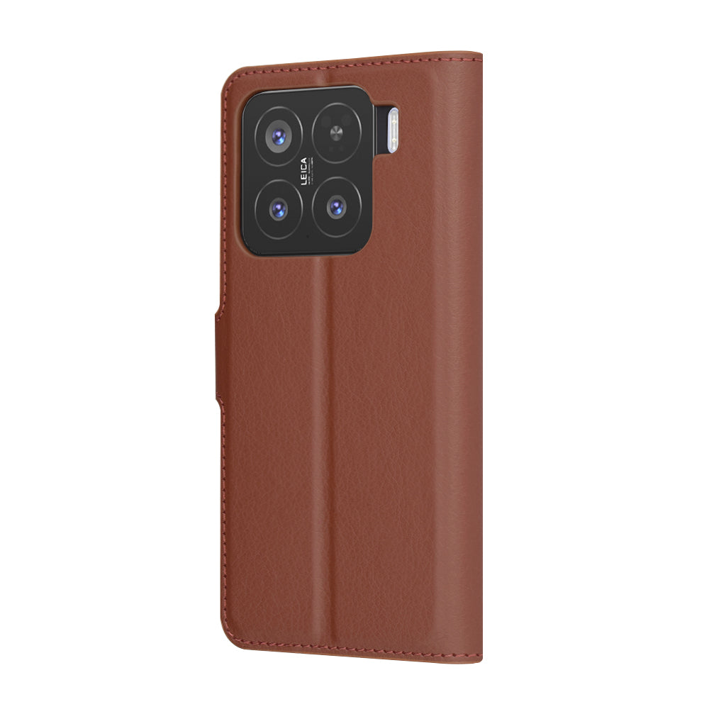 Futrola za Xiaomi 15, Techsuit, Kožna Folio, Braon