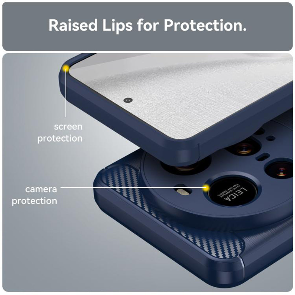 Futrola za Xiaomi 15 Ultra, Techsuit, Karbon, Plava