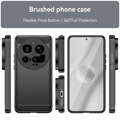 Futrola za Xiaomi 15 Ultra, Techsuit, Karbon, Crna