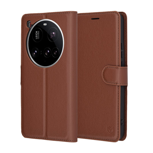 Futrola za Xiaomi 15 Ultra, Techsuit, Leather Folio, Braon
