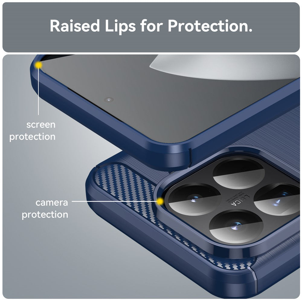 Futrola za Xiaomi 15T Pro, Techsuit, Karbon, Plava