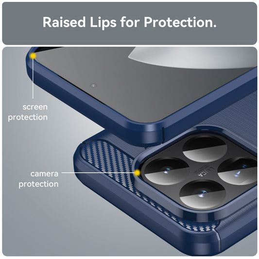 Futrola za Xiaomi 15T Pro, Techsuit, Karbon, Plava