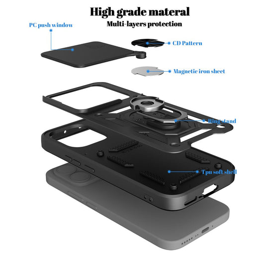 Futrola za Xiaomi 17T, OEM, CamShield, Crna