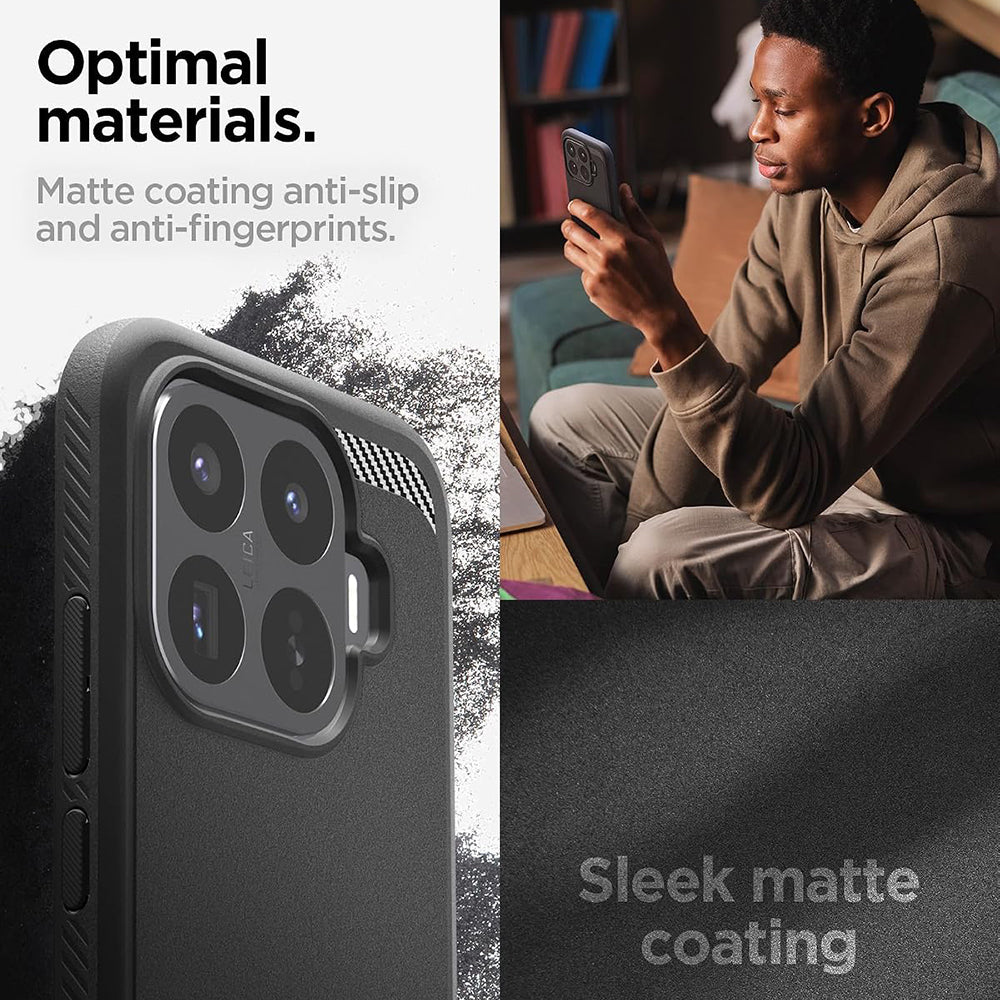 Futrola za Xiaomi 17T Pro, Spigen, Rugged Armor, Crna ACS11869
