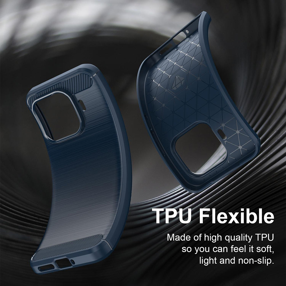 Futrola za Xiaomi 17T Pro, Techsuit, Karbon, Plava