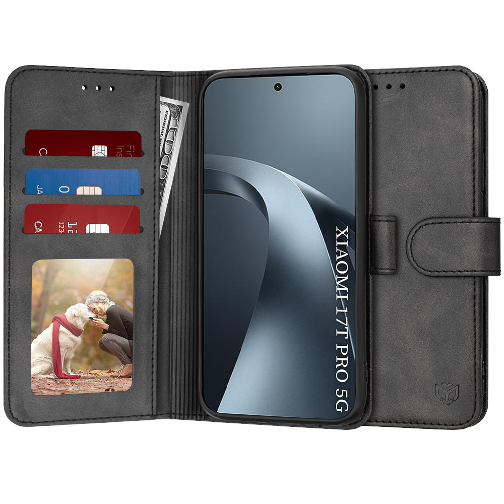 Futrola za Xiaomi 17T Pro, Techsuit, Diary Book, Crna