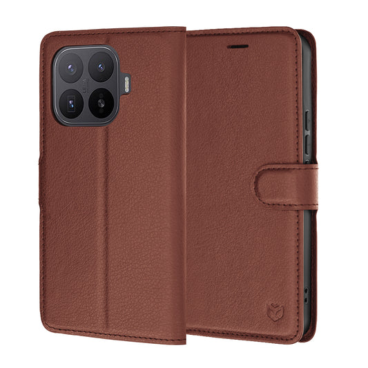 Futrola za Xiaomi 17T Pro, Techsuit, Leather Folio, Braon