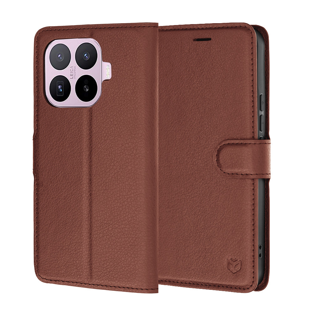 Futrola za Xiaomi 17T, Techsuit, Leather Folio, Braon