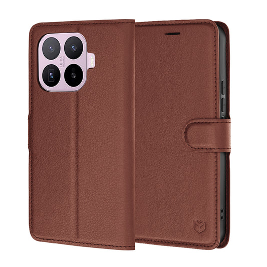Futrola za Xiaomi 17T, Techsuit, Leather Folio, Braon