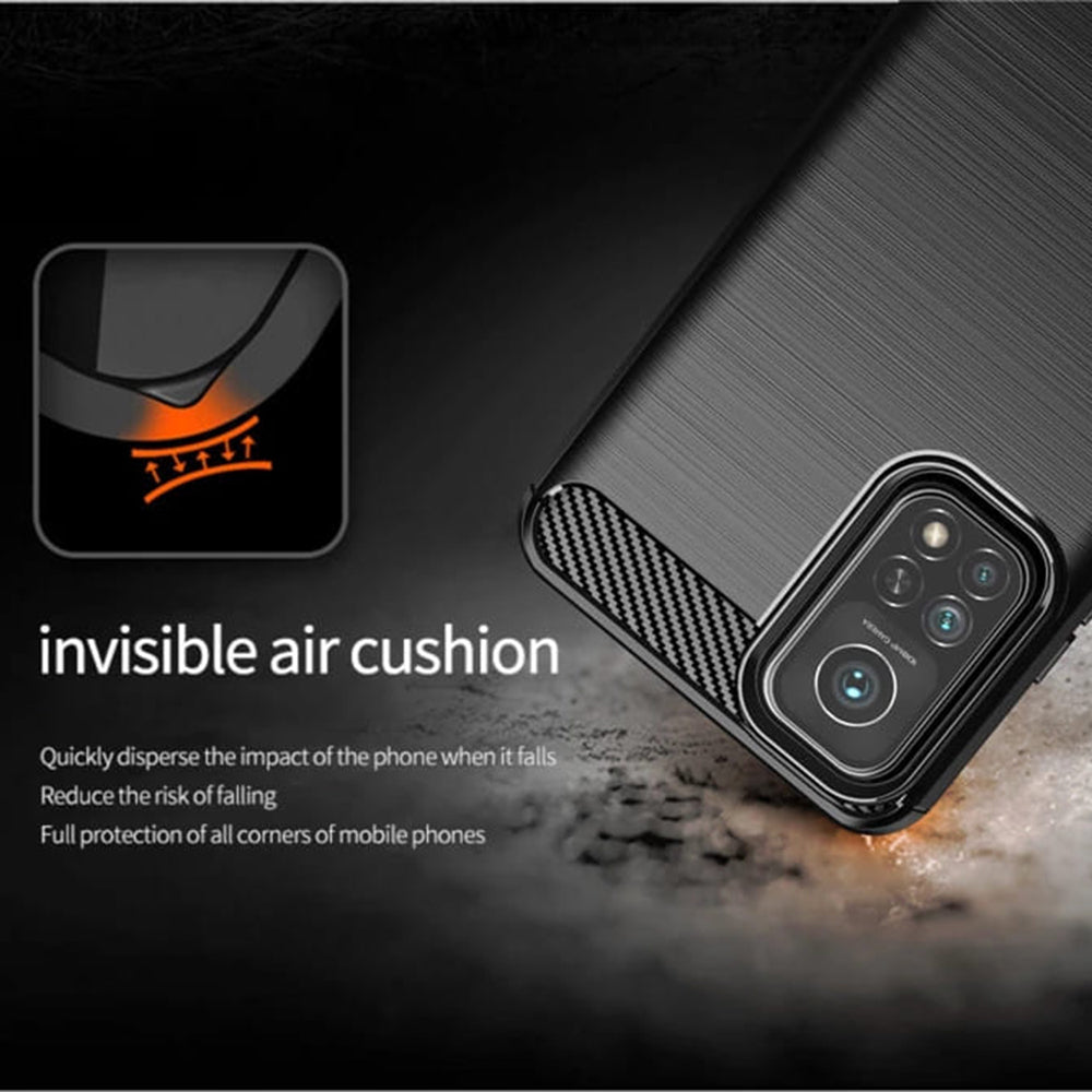 Futrola za Xiaomi Mi 10T 5G / 10T Pro 5G, Techsuit, Karbon, Crna