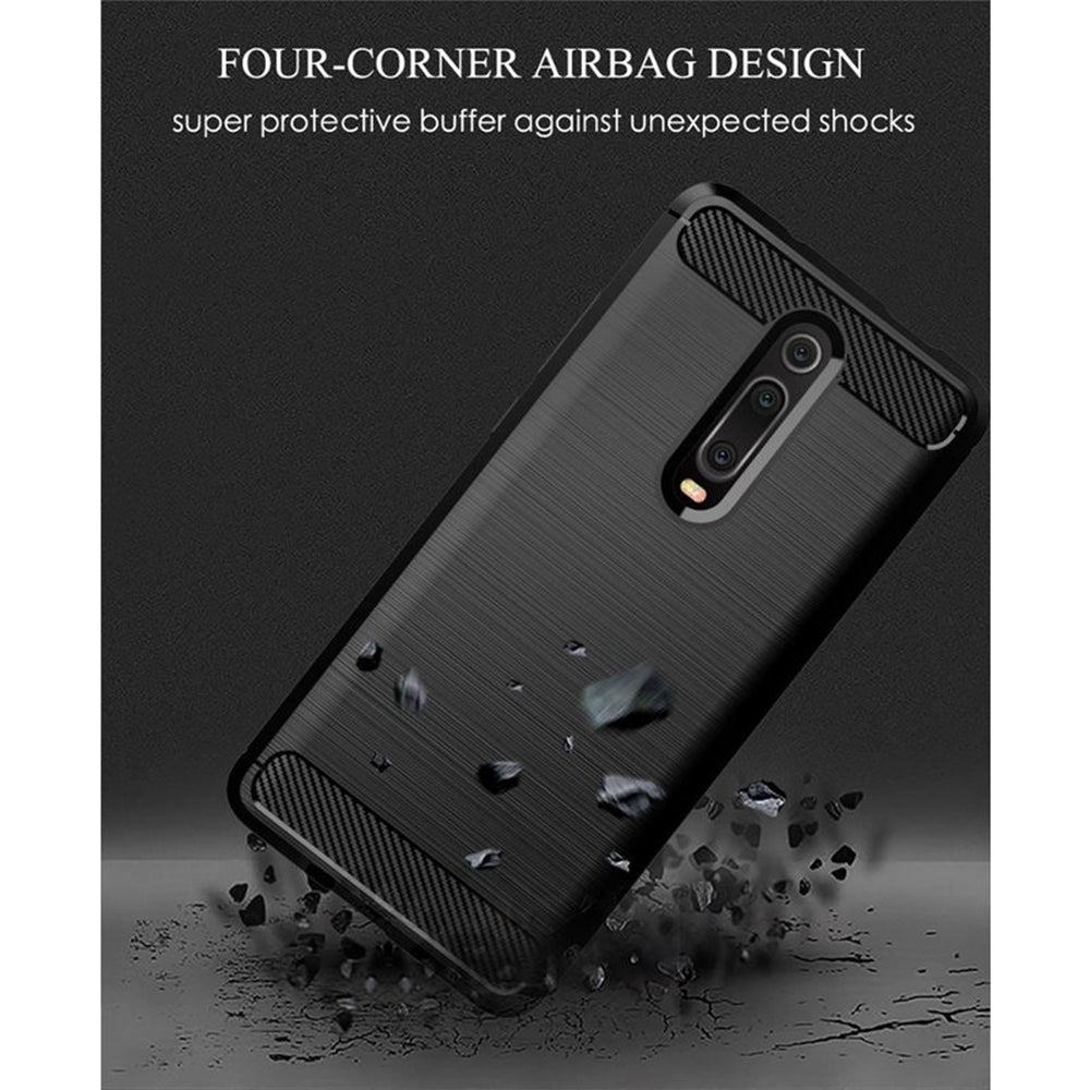 Futrola za Xiaomi Mi 9T Pro / 9T / Redmi K20 Pro / K20, Techsuit, Karbon, Crna