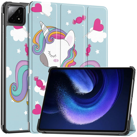 Futrola za Xiaomi Pad 6S Pro 12.4, Techsuit, FoldPro Unicorn, Višebojna