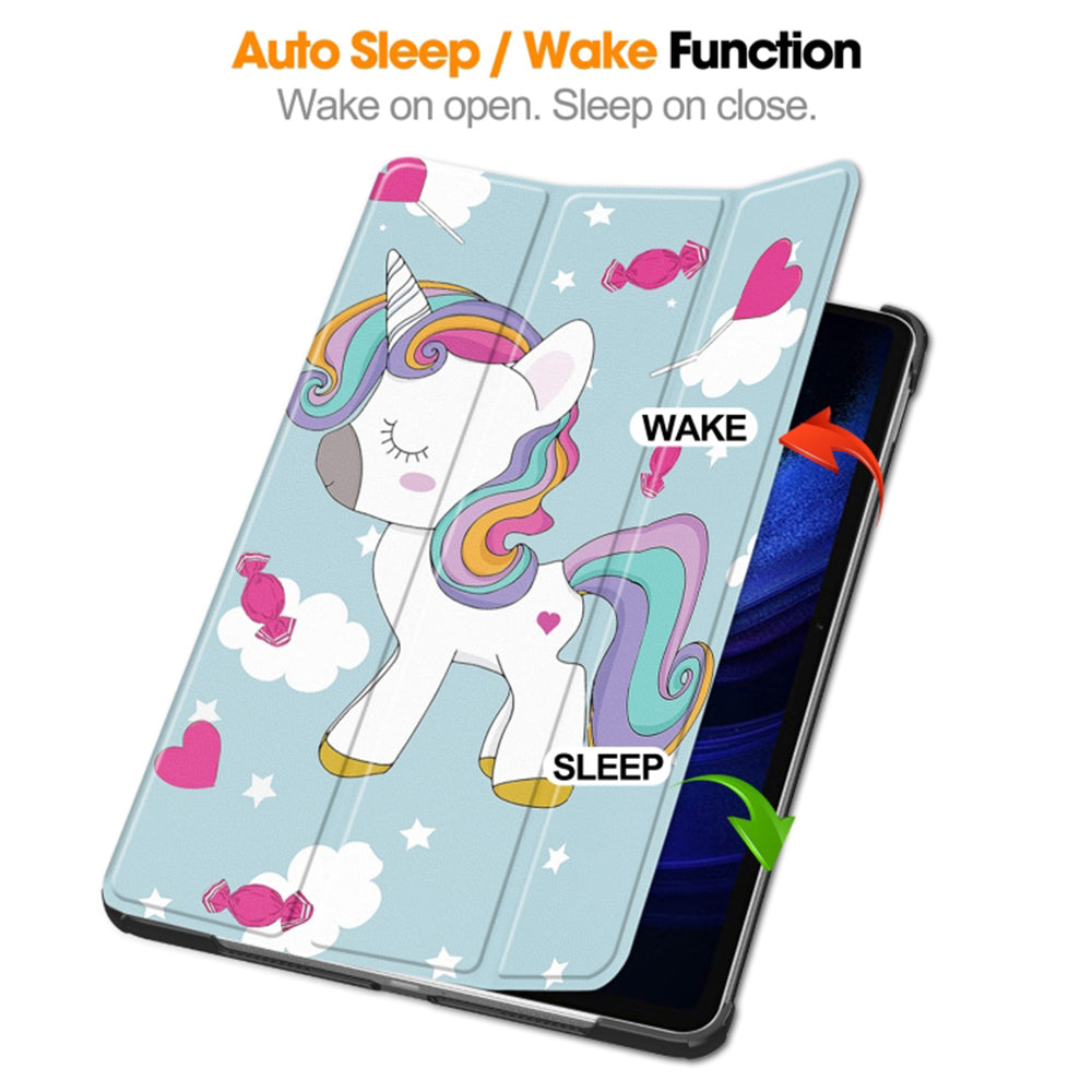 Futrola za Xiaomi Pad 6S Pro 12.4, Techsuit, FoldPro Unicorn, Višebojna