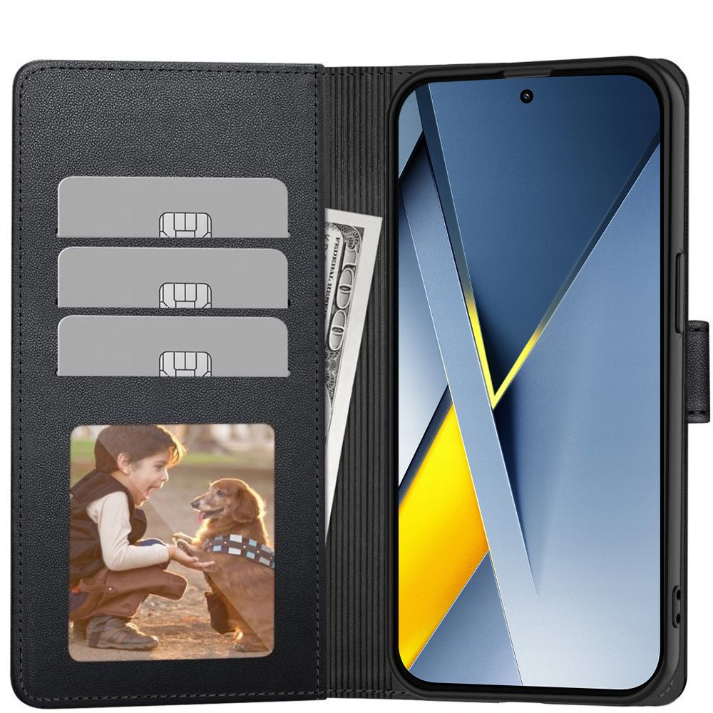 Futrola za Xiaomi Poco F8 Ultra, Tech-Protect, Wallet, Crna