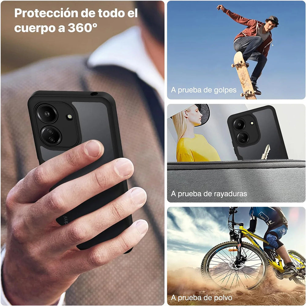 Futrola za Xiaomi Poco C65 / Redmi 13C, Techsuit, ColorVerse 360, Crna