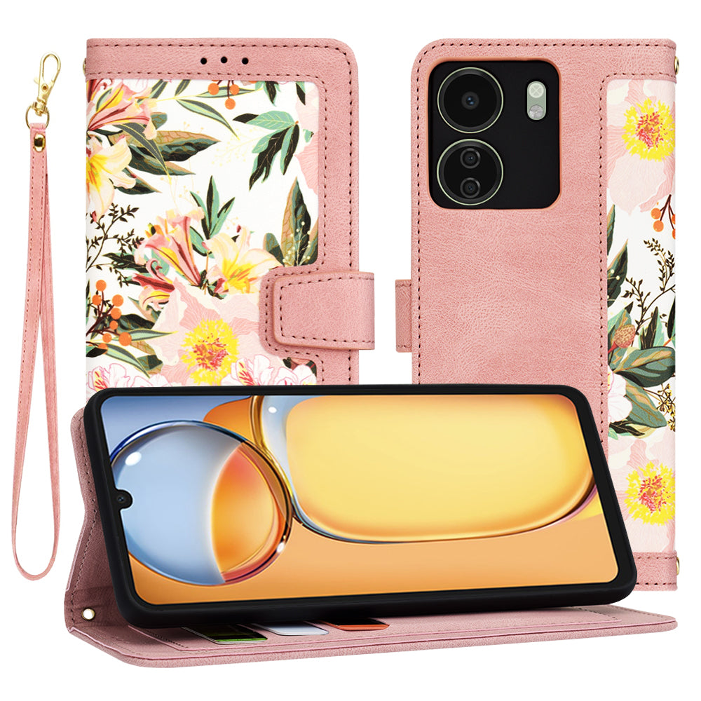 Futrola za Xiaomi Poco C65 / Redmi 13C, Techsuit, FlipCraft, Roze