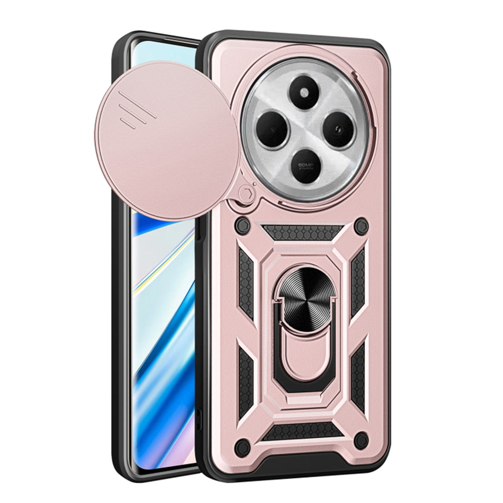 Futrola za Xiaomi Poco C75 / Redmi 14C, Techsuit, CamShield, Roze