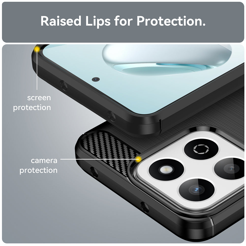 Futrola za Xiaomi Poco C75 / Redmi 14C, Techsuit, Karbon, Plava