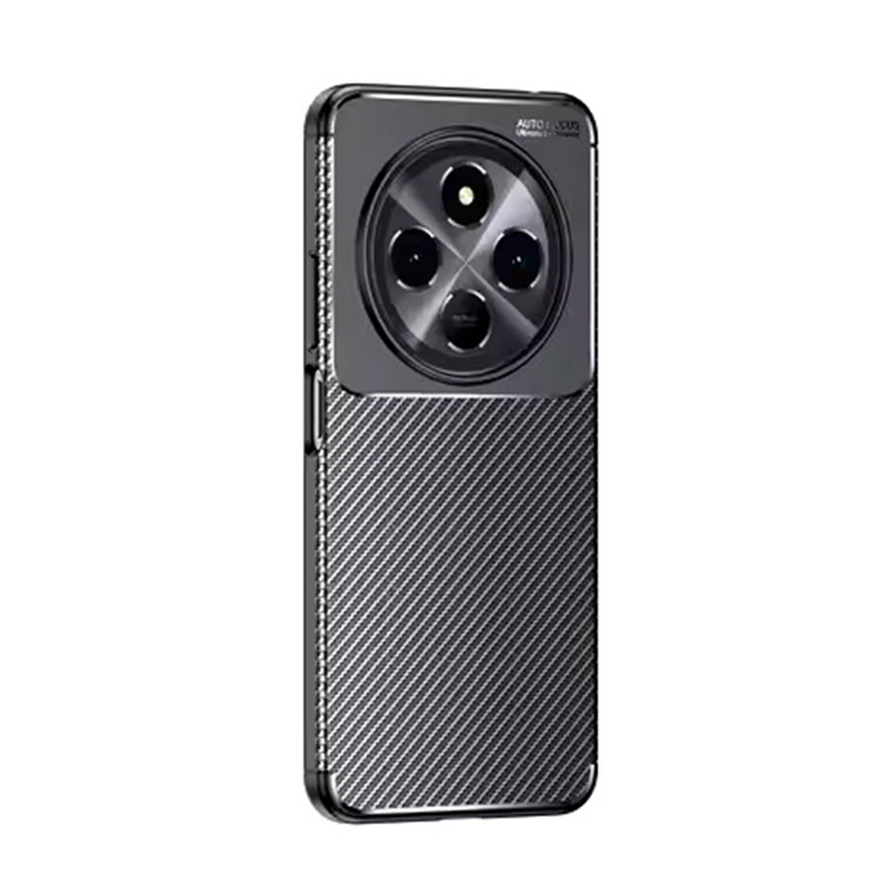 Futrola za Xiaomi Poco C75 / Redmi 14C, Techsuit, CarbonFiber, Crna