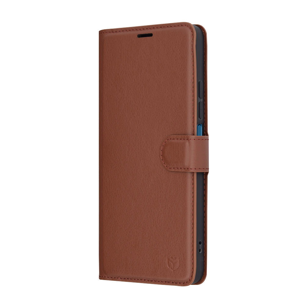Futrola za Xiaomi Poco C75 / Redmi 14C, Techsuit, Leather Folio, Braon