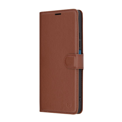 Futrola za Xiaomi Poco C75 / Redmi 14C, Techsuit, Leather Folio, Braon
