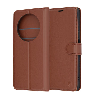 Futrola za Xiaomi Poco C75 / Redmi 14C, Techsuit, Leather Folio, Braon