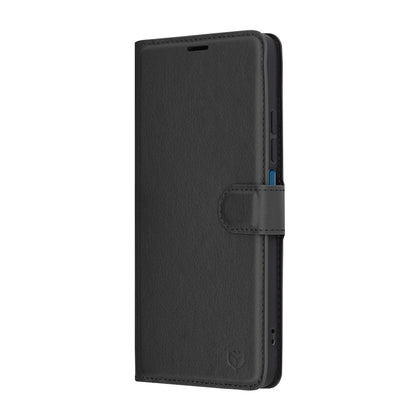 Futrola za Xiaomi Poco C75 / Redmi 14C, Techsuit, Leather Folio, Crna