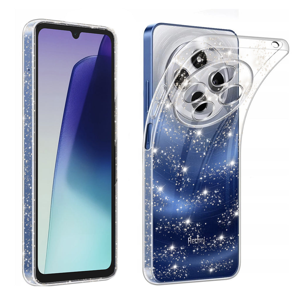 Futrola za Xiaomi Poco C75 / Redmi 14C, Techsuit, SparkleSkin, Providna