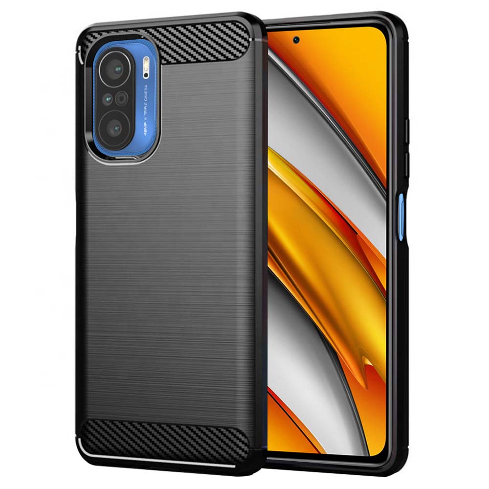 Futrola za Xiaomi Poco F3 / Mi 11i, Techsuit, Karbon, Crna