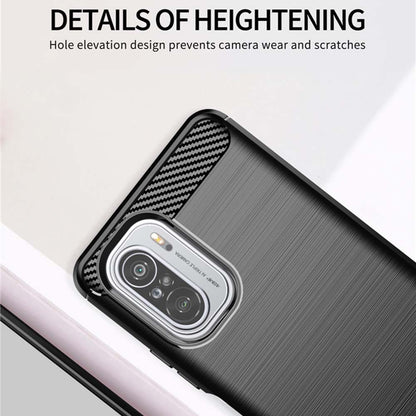 Futrola za Xiaomi Poco F3 / Mi 11i, Techsuit, Karbon, Crna