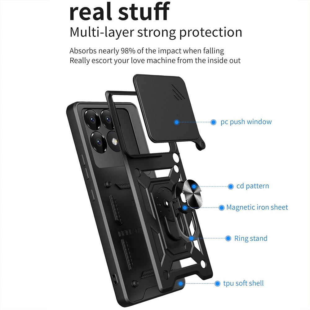 Futrola za Xiaomi Poco F6 Pro, Techsuit, CamShield, Zelena